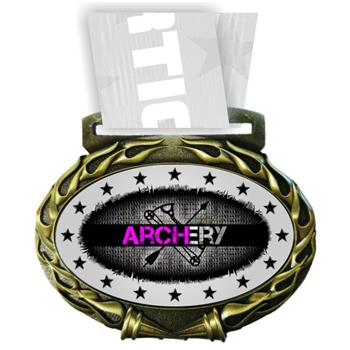 Archery Medal in Jam Oval Insert | Archery Award Medal