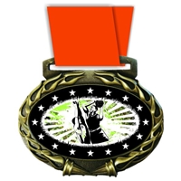 Basketball Medal in Jam Oval Insert | Basketball Award Medal