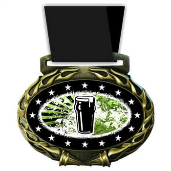 Beer Medal in Jam Oval Insert | Beer Award Medal