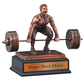Weight Lifting Resin Award Trophy