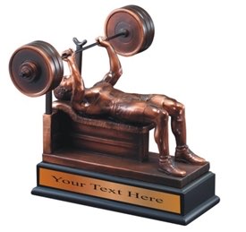 Weight Lifting Resin Award Trophy