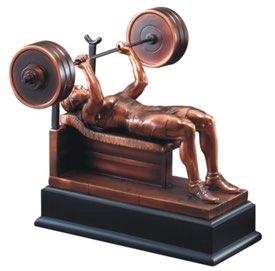 Weight Lifting Resin Award Trophy