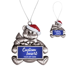 Customizable Bear Holiday Ornament