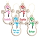 Personalized Wood Snowman Holiday  Ornament