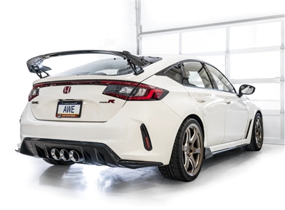 AWE Tuning Touring Edition Exhaust w/ Triple Chrome Silver Tips Honda Civic Type R FL5