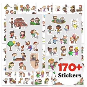 Bible Character Stickers for JW kids