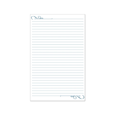 Witness with letter writing with these notepads