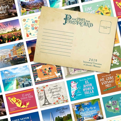 2019 convention POSTCARDS for Jehovah's Witnesses Features the 2019 convention theme