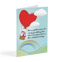 Wedding or anniversary greeting card featuring words from the Original Song "Truly in Love."