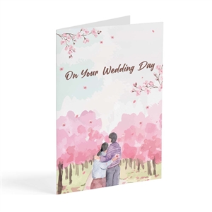 JW wedding card for the happy couple based on song 131 "What God Has Yoked Together"