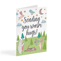 Warm Hugs Get Well greeting card
