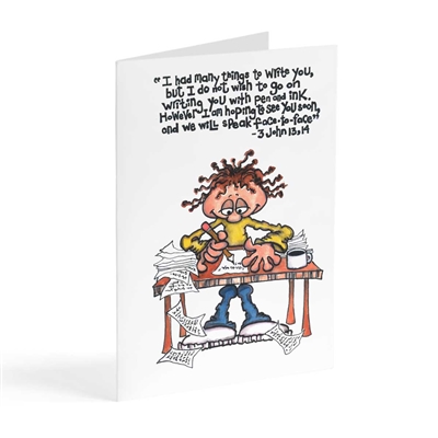 Many things to write you - Illustrated Greeting Card