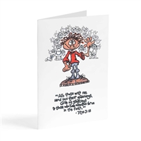 All those with me send you their greetings - Illustrated Greeting Card