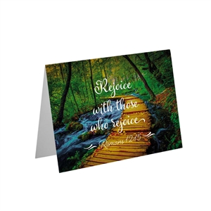 Rejoice with Those Who Rejoice (Christian Friendship Card)