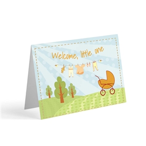 Welcome, Little One (Christian Baby Card)