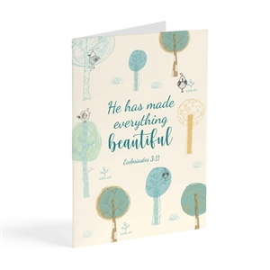 Everything Beautiful in Its Time (New Baby Congratulations Card)