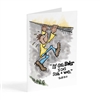 Illustrated greeting card featuring Psalm 18:29: "By God's power I can scale a wall."