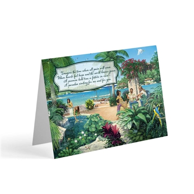See Yourself When All Is New! - JW Paradise Greeting Card