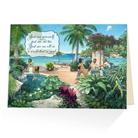 Just see us all in a world that is new! - JW Paradise Greeting Card
