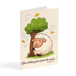Like a Hiding Place from the Wind (Cute JW Elder Thank-You Card)