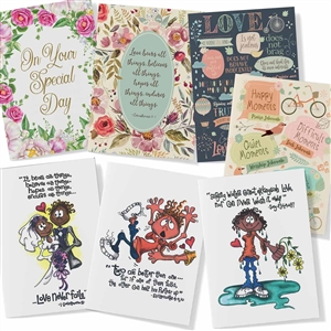 Greeting Card Set for Weddings and Anniversaries