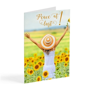 JW Paradise Greeting Card based on the Original Song: "Peace at Last!"