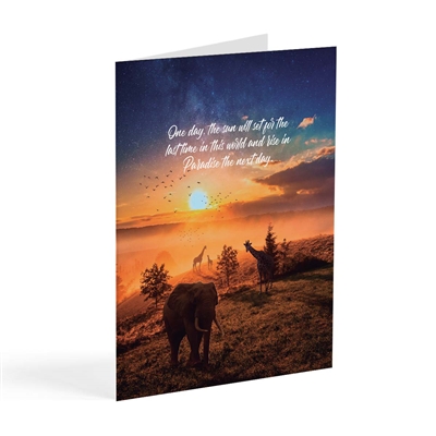 Sunrise in Paradise - JW Paradise Greeting Card