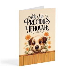 JW Greeting Card based on the Bible text of Isaiah 43:4