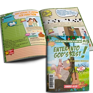 "Enter Into God's Rest" JW Youths' Workbook designed for theocratic learning and spiritual growth.
