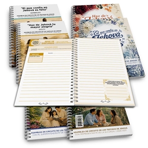 Cuaderno 2 en 1 para las asambleas de circuito 2026-2027 â€œHaz de Jehova tu mayor alegriaâ€ y â€œEl que confia en Jehova es felizâ€