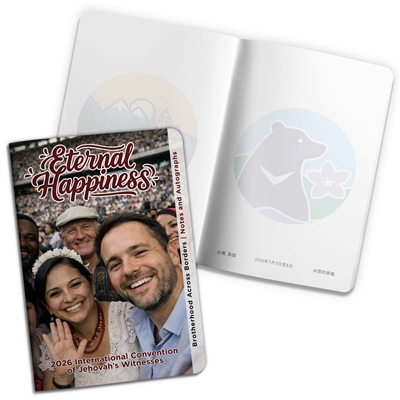 My International Family JW Autograph Passport 2026 Eternal Happiness international convention full-color cover multilingual pages