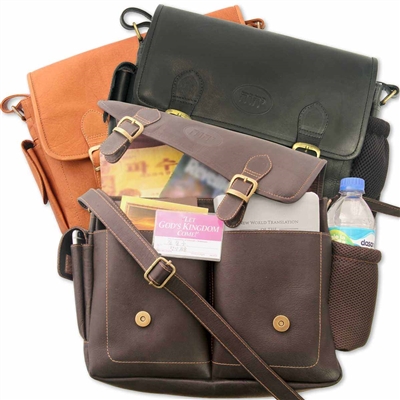 Leather Field Service Bag- Jehovah's Witness Supplies