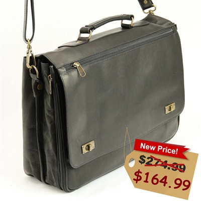 Leather Laptop Briefcase for Men