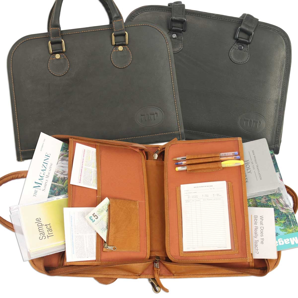 Leather Portfolio Case  Attache For Jehovah's Witness Ministry