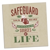 Encouraging Magnet [3" x 3"] - "Safeguard your heart..." (Proverbs 4:23)