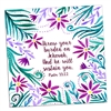 Encouraging Magnet [3" x 3"] - Throw you burden on Jehovah (Psalm 55:22)
