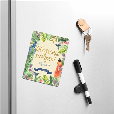 Asamblea Regional "Alegrense Siempre"! 2020 Iman para refrigerador Testigos de Jehova 
2020 convention fridge MAGNET for Jehovah's Witnesses Features the 2020 convention theme