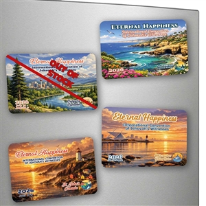 2026 JW convention fridge magnet with Eternal Happiness theme