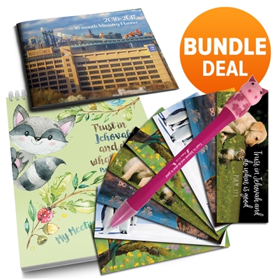 Jehovahs Witness Kids Supplies - Meeting Bundle 4 in 1 Pack