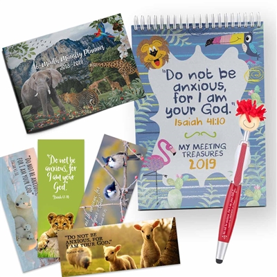 Jehovahs Witness Kids Supplies - Meeting Bundle 4 in 1 Pack