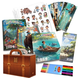 Jehovahs Witness Kids Supplies - Meeting Bundle 7 in 1 Pack