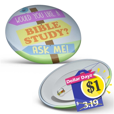 Bible study pinback buttons