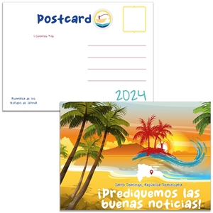 2024 special convention postcard for Dominican Republic