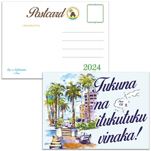 2024 special convention postcard for Fiji