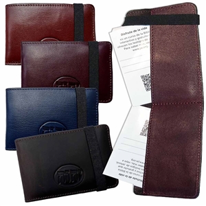 Elegant leather Card Holder for contact cards and similar size cards