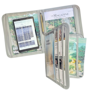 Magazine and Tract Folio with Clear Vinyl Pockets
