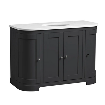 Tavistock Lansdown 1200mm Curved Underslung Single Basin & Unit with Worktop