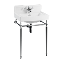Burlington Contemporary 61cm Basin Upstand with Basin Stand