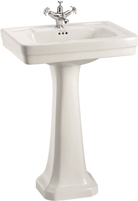 Burlington Contemporary 58cm Basin with Pedestal