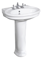 TRTC Grafton 650mm Basin & Pedestal
